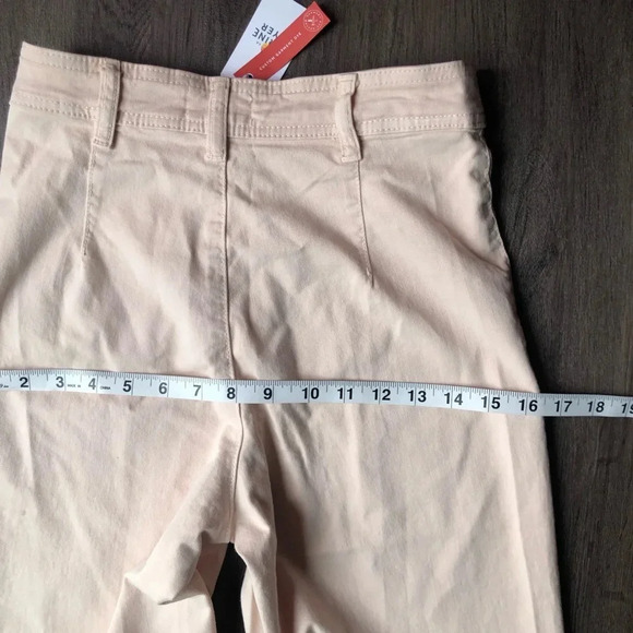 Marine Layer Pants Women’s 2 Peach Whip Pink NWT Bridget Wide Leg Crop Preppy - Picture 9 of 11